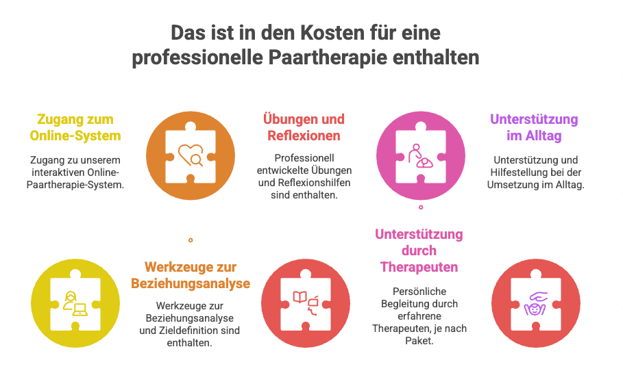 Das ist in den Kosten für eine professionelle Paartherapie enthalten