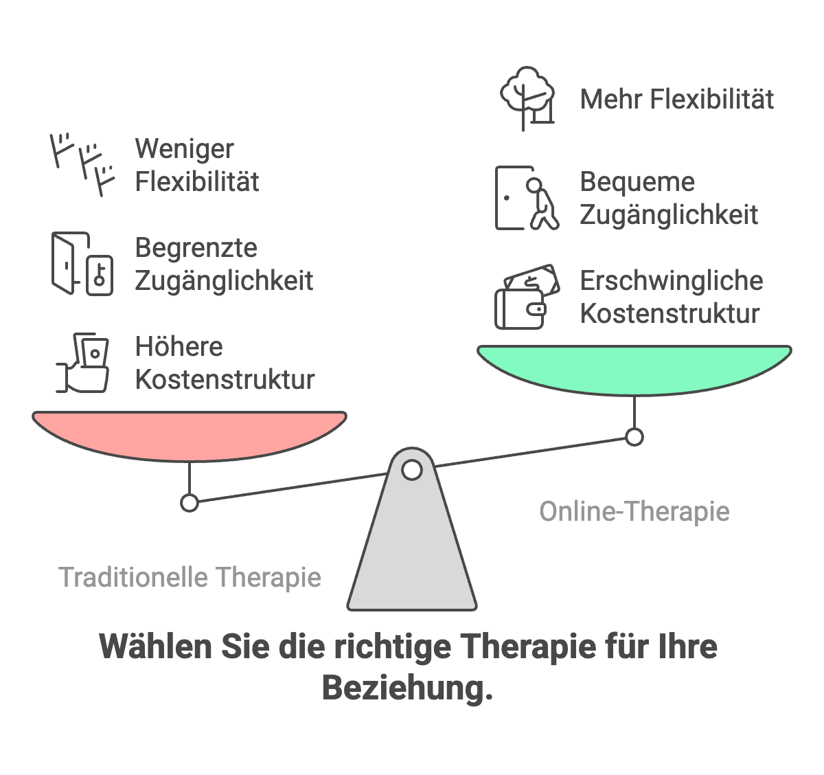 Wählen Sie die richtige Therapie für Ihre Beziehung.