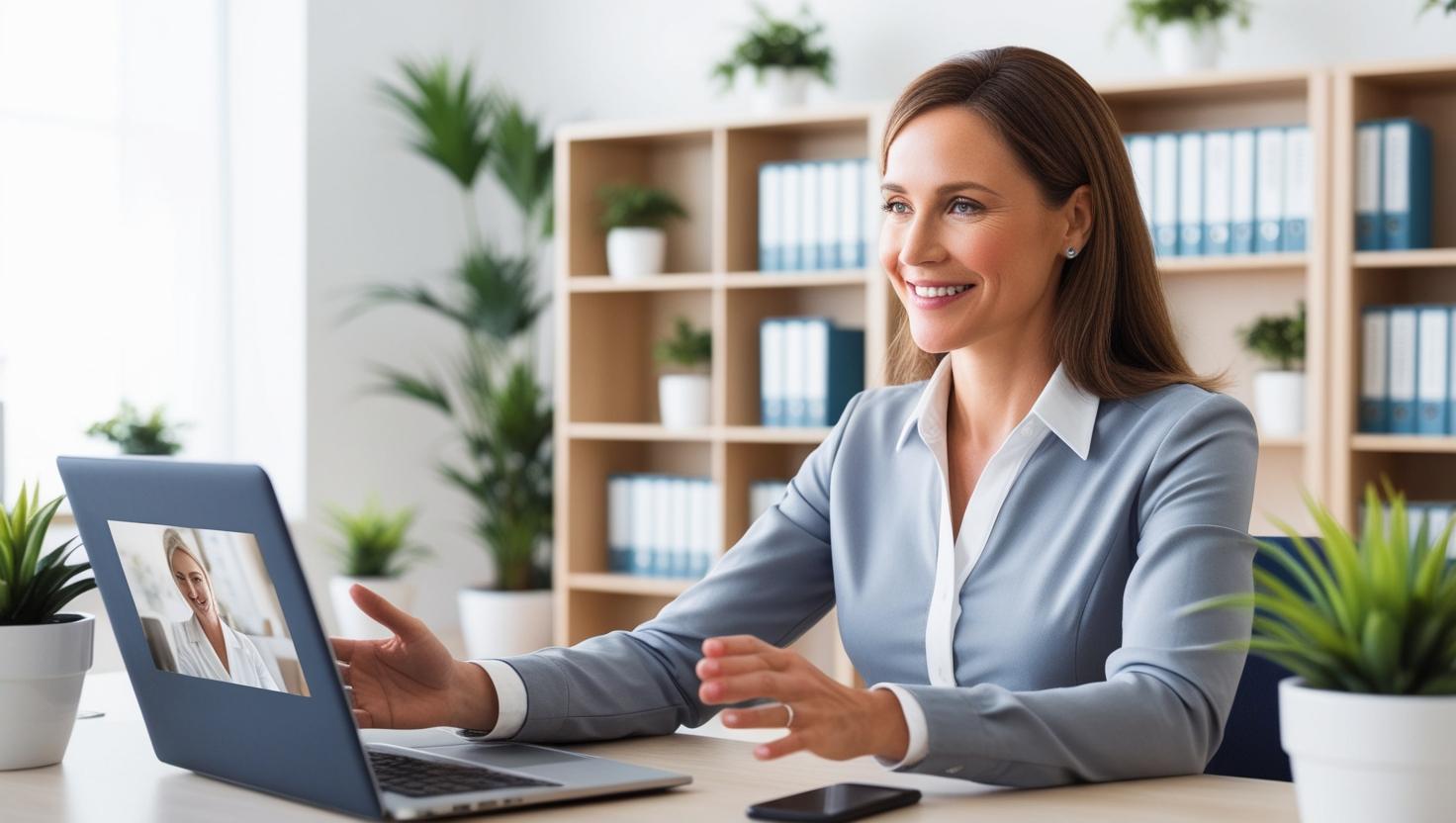 Digitale Beziehungshilfe per Laptop für moderne Paare.